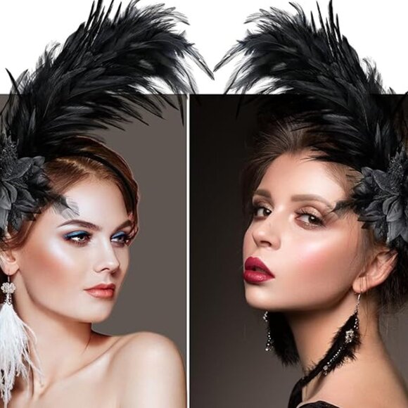 Feather Fascinator Headband main image 4